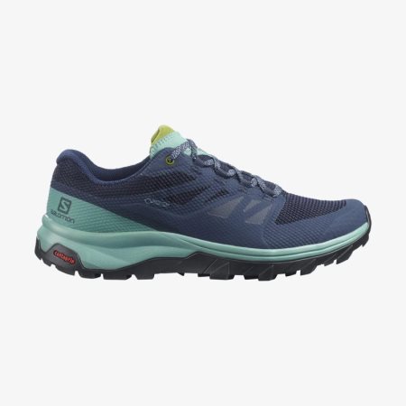 Salomon OUTLINE WIDE GORE-TEX Womens Hiking Shoes Navy UK OMLT